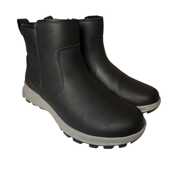 Khombu Dusk Boots Womens 9 Black Winter Snow All Weather to -20 Degrees Zip - Picture 1 of 6